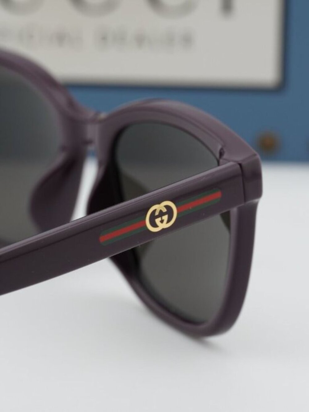 Gucci GG1984SK 004 Unisex Square Sunglasses - Violet / Grey - Picture 5 of 11